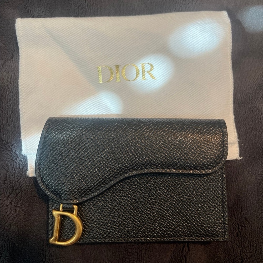 Dior Saddle Bloom Card Holder